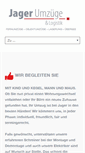 Mobile Screenshot of jager-umzuege.de